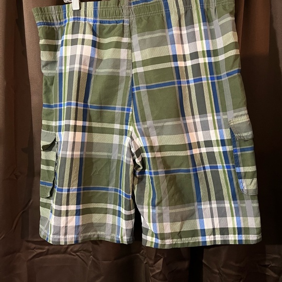 Men’s NBN Gear swim suit, Size Large, green blue and white, mesh inside - Picture 2 of 3